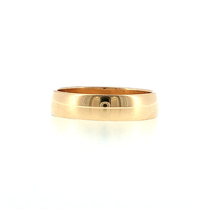 Antique Victorian 4.5mm Wedding Band 14k Yellow Gold