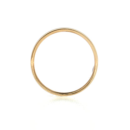 Antique Victorian 4.5mm Wedding Band 14k Yellow Gold