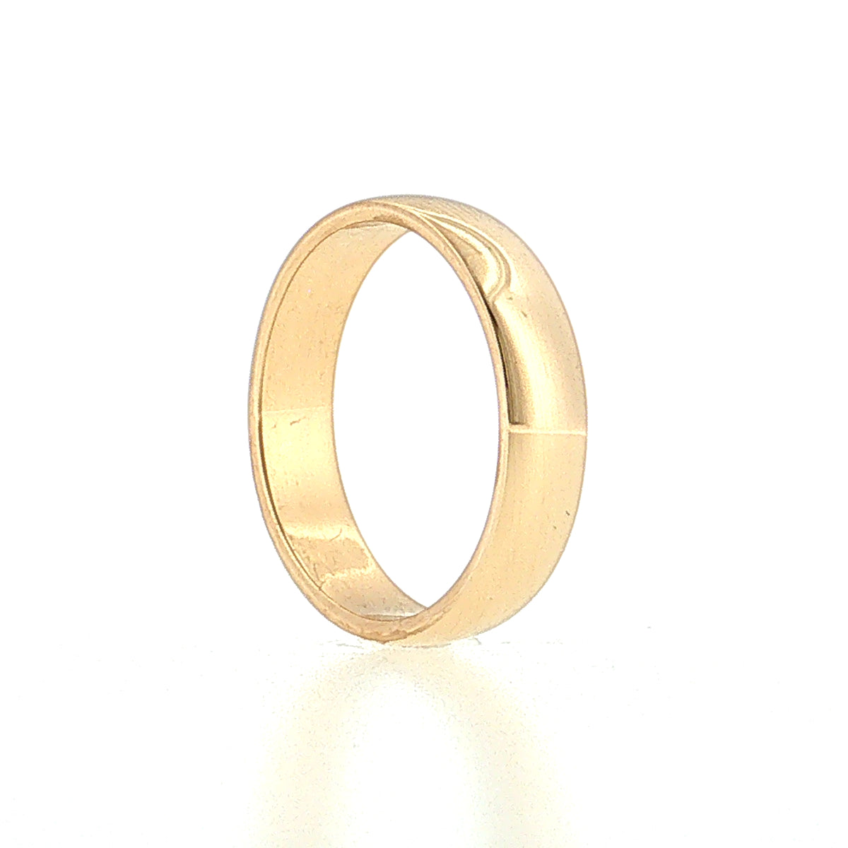 Antique Victorian 4.5mm Wedding Band 14k Yellow Gold