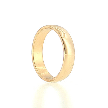 Antique Victorian 4.5mm Wedding Band 14k Yellow Gold