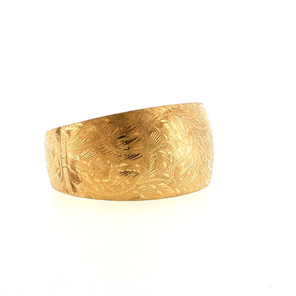 Vintage Mid-Century Tapered Cuff Bangle 14k