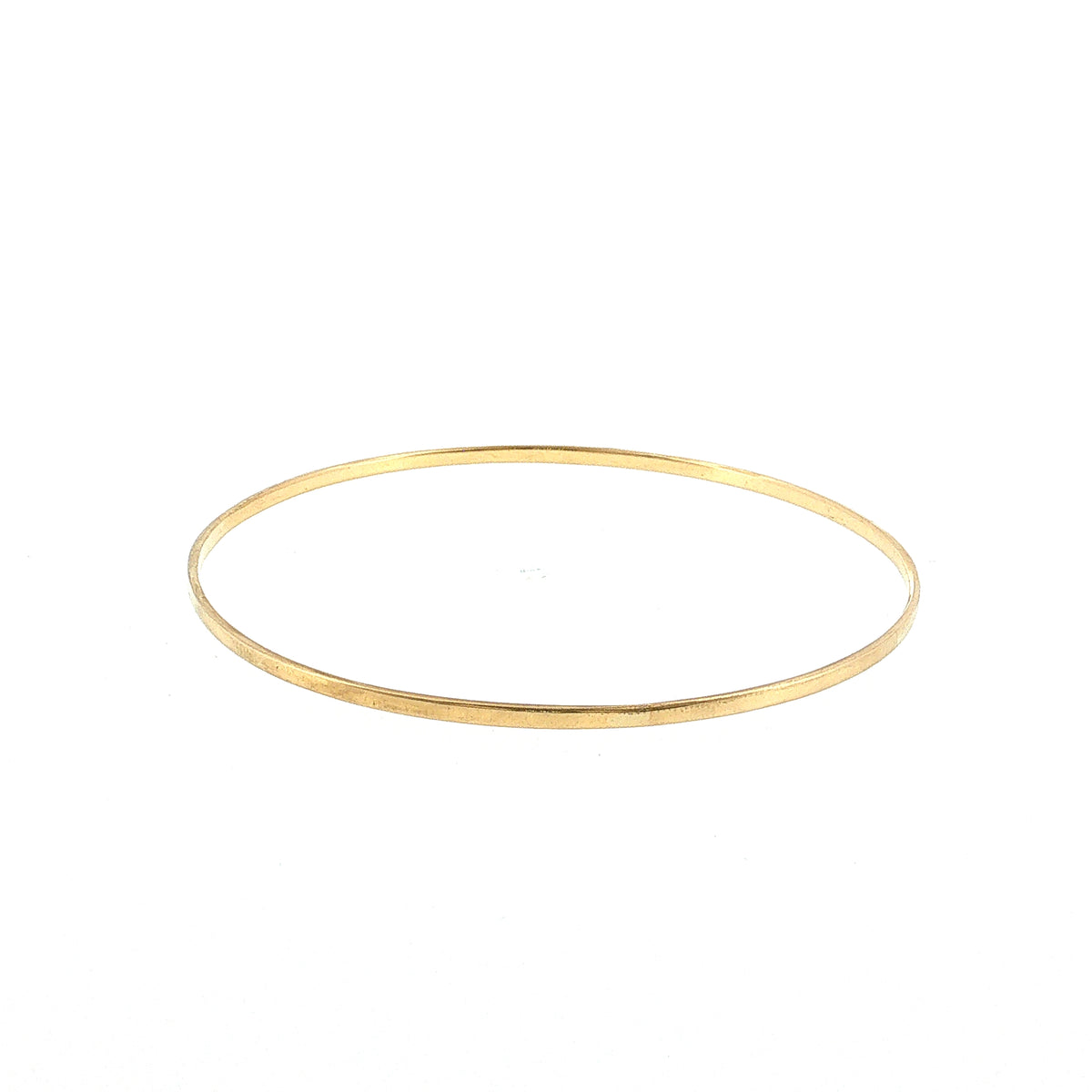 Rounded Bangle Bracelet 18k Yellow Gold
