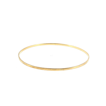 Rounded Bangle Bracelet 18k Yellow Gold