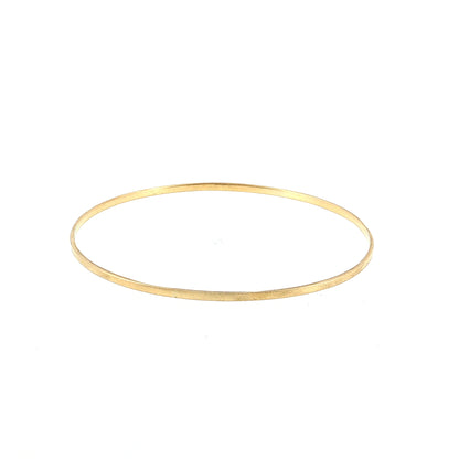 Rounded Bangle Bracelet 18k Yellow Gold