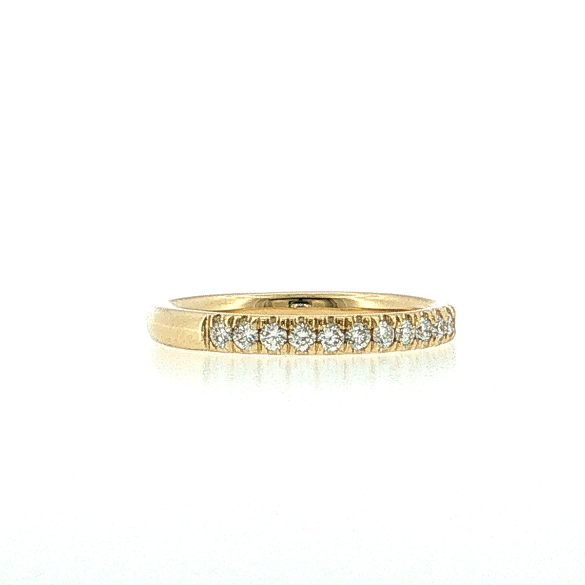 .35 Half-Eternity Diamond Wedding Band 14k Yellow Gold