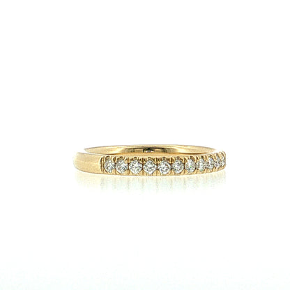 .35 Half-Eternity Diamond Wedding Band 14k Yellow Gold