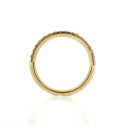 .35 Half-Eternity Diamond Wedding Band 14k Yellow Gold