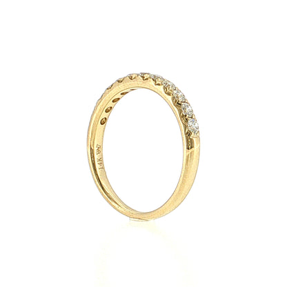 .42 Diamond Wedding Band in 14k Yellow Gold