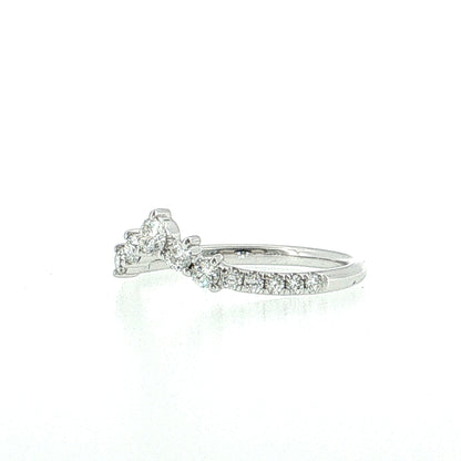 .45 Diamond Contour Tiara Wedding Band 14K