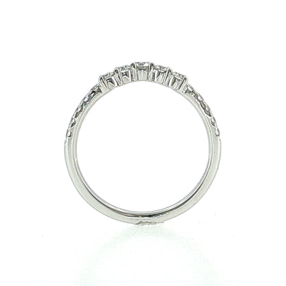 .45 Diamond Contour Tiara Wedding Band 14K