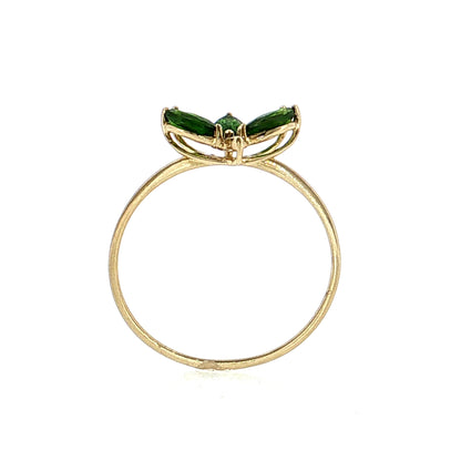 .80 Tsavorite Garnet Leaf Cocktail Ring 14k