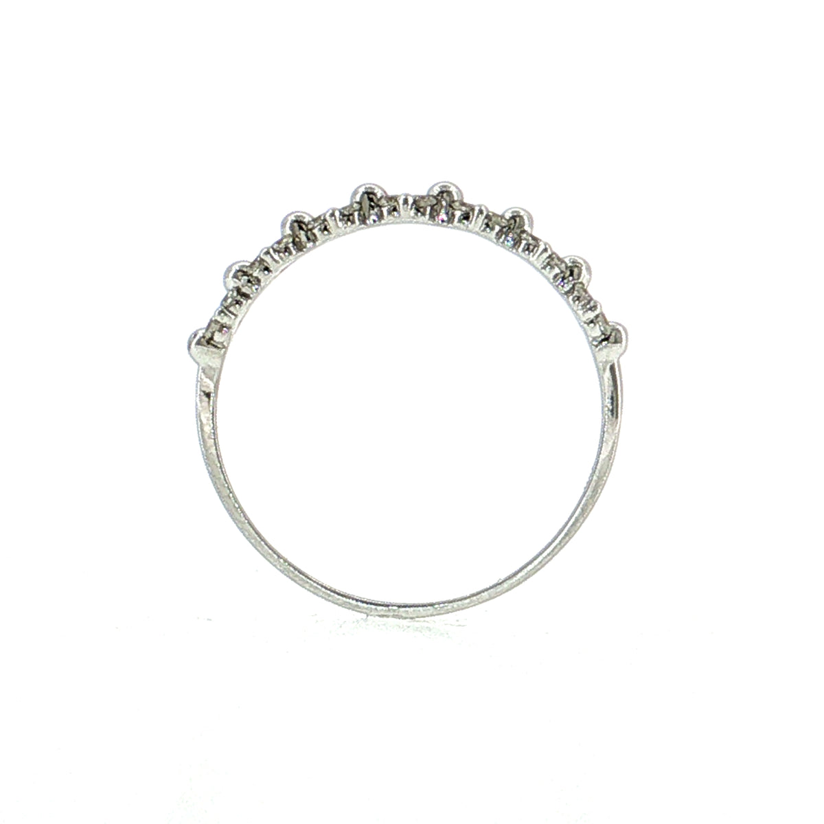 .21 Round Cut Diamond Wedding Band 18k White Gold