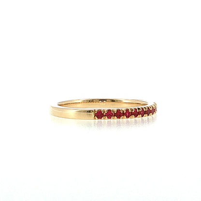 .22 Ruby Stacking Band 14k Yellow Gold