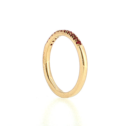 .22 Ruby Stacking Band 14k Yellow Gold