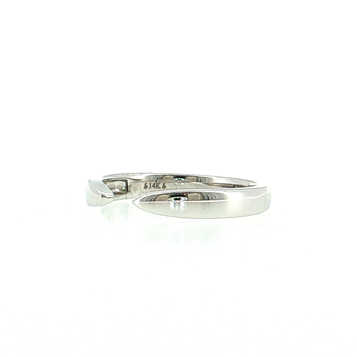 3mm Tapered Stacking Ring 14k White Gold