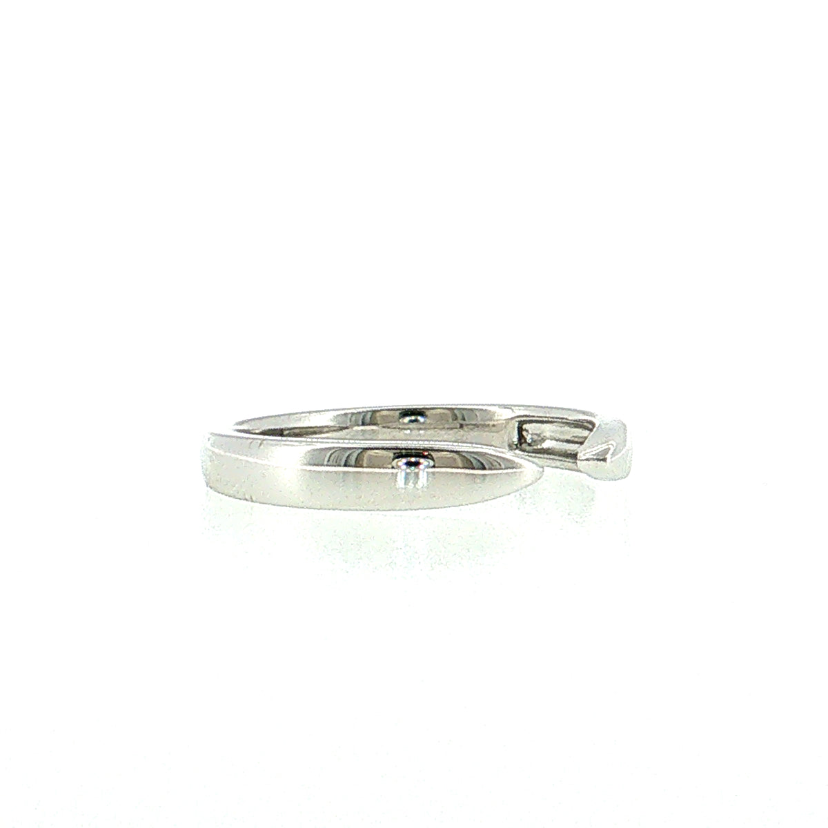 3mm Tapered Stacking Ring 14k White Gold