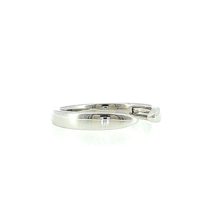 3mm Tapered Stacking Ring 14k White Gold