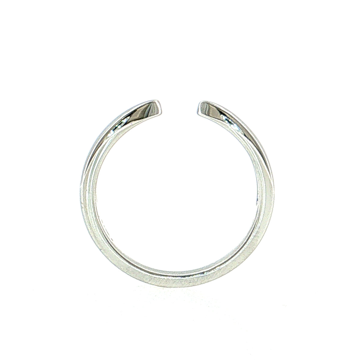 3mm Tapered Stacking Ring 14k White Gold