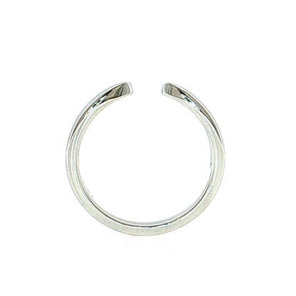 3mm Tapered Stacking Ring 14k White Gold
