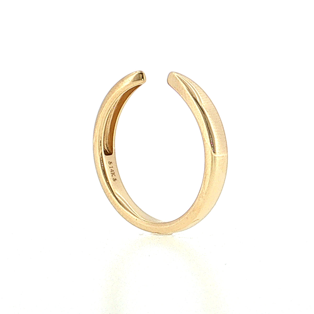 3mm Open Tapered Stacking Band 14k Yellow Gold
