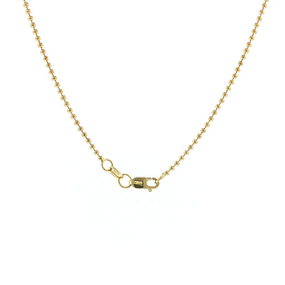1.03 Oval Ruby & Diamond Pendant Necklace 14k Yellow Gold