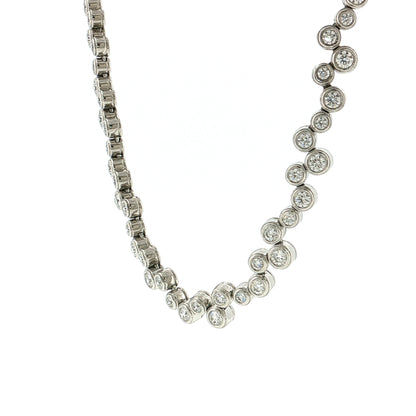 13.90 Tiffany & Co Diamond Bubble Necklace Platinum