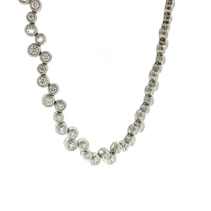 13.90 Tiffany & Co Diamond Bubble Necklace Platinum