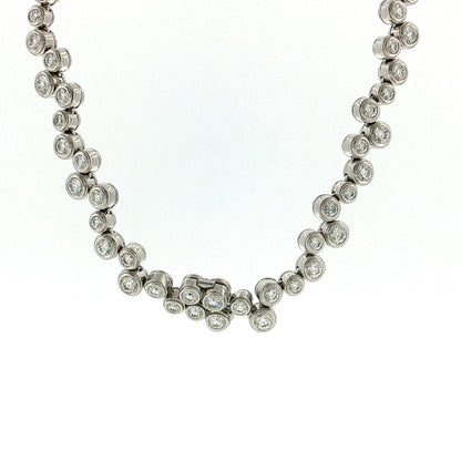 13.90 Tiffany & Co Diamond Bubble Necklace Platinum