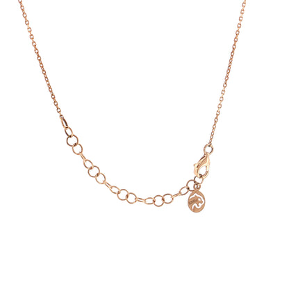 Tourmaline & Morganite Toi et Moi Pendant 14k Rose Gold