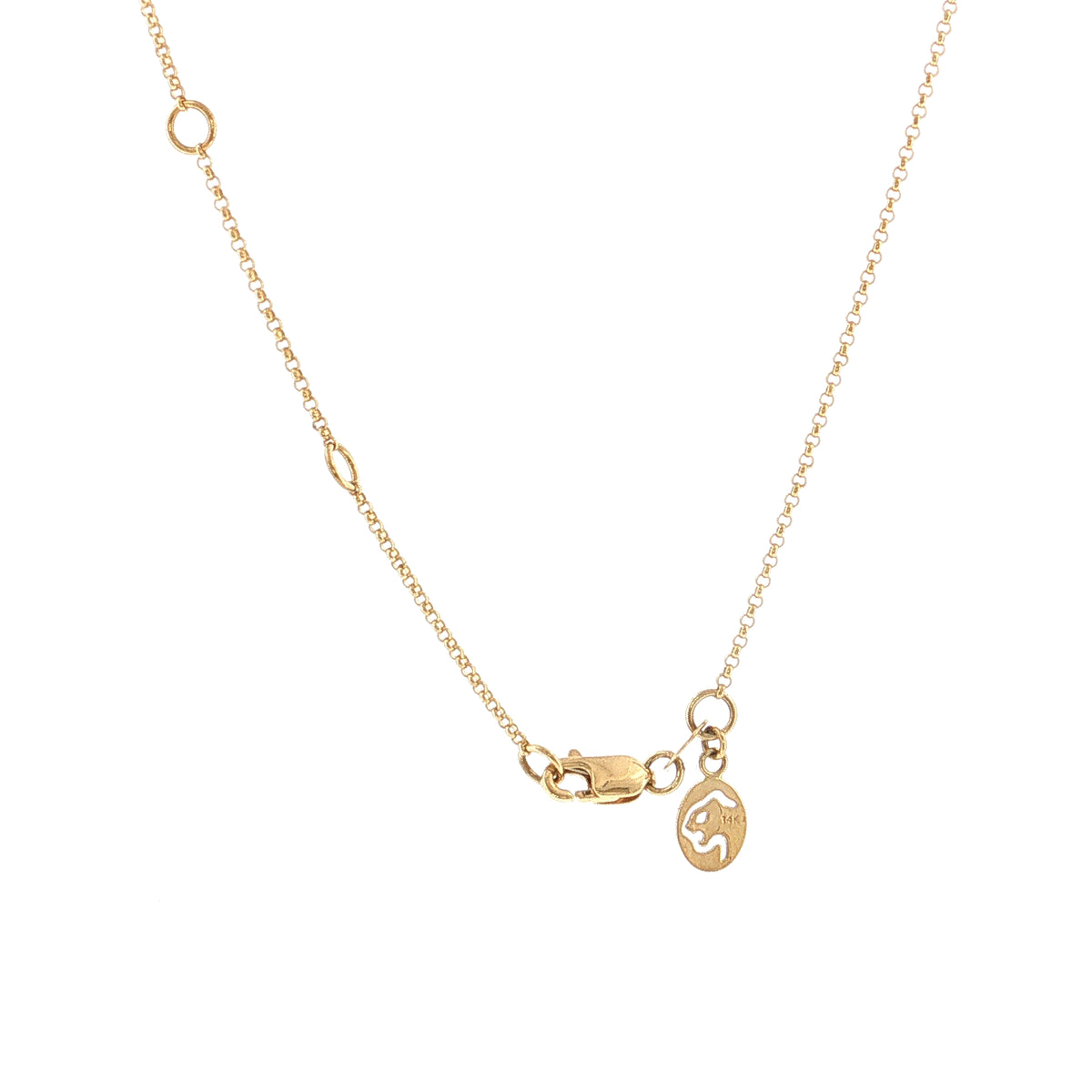 Effy Diamond Handcuff Pendant Necklace 14k Yellow Gold