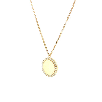 .31 Effy Diamond Medallion Pendant Necklace 14k Yellow Gold