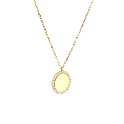 .31 Effy Diamond Medallion Pendant Necklace 14k Yellow Gold