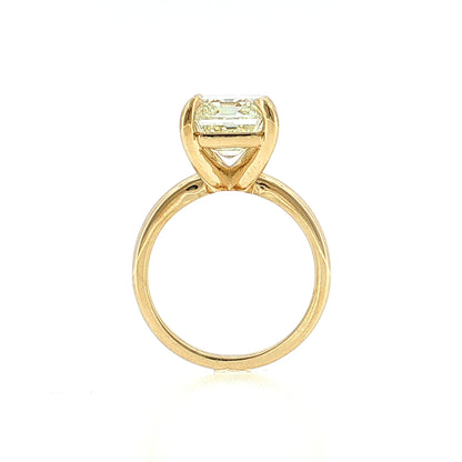 8 Carat Emerald Cut Diamond Engagement Ring 14k