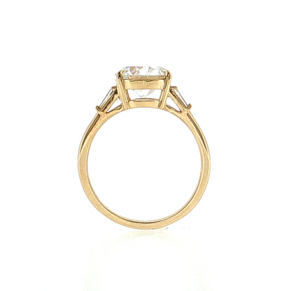 2.08 GIA Old European Diamond Engagement Ring 14k