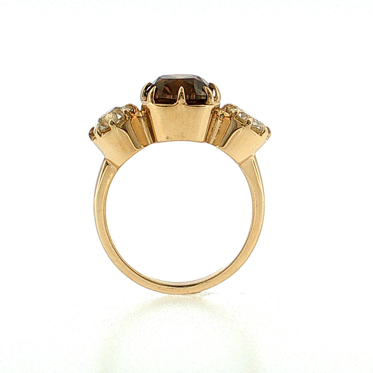3.32 Fancy Brown Diamond Engagement Ring 14k