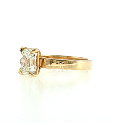 2.00 GIA Old Mine Cushion Diamond Engagement Ring 14K