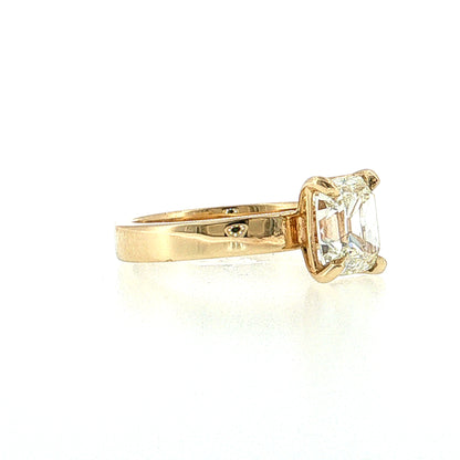 2.00 GIA Old Mine Cushion Diamond Engagement Ring 14K
