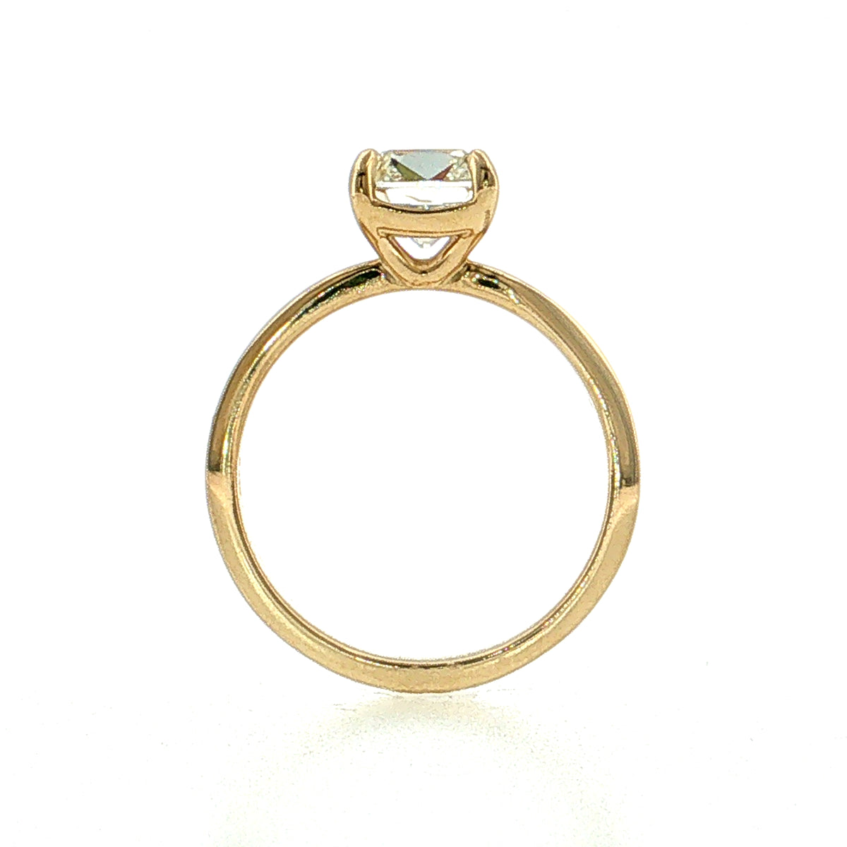 2.00 GIA Old Mine Cushion Diamond Engagement Ring 14K