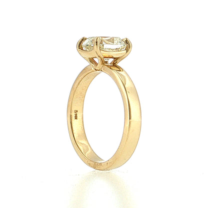 2.00 GIA Old Mine Cushion Diamond Engagement Ring 14K