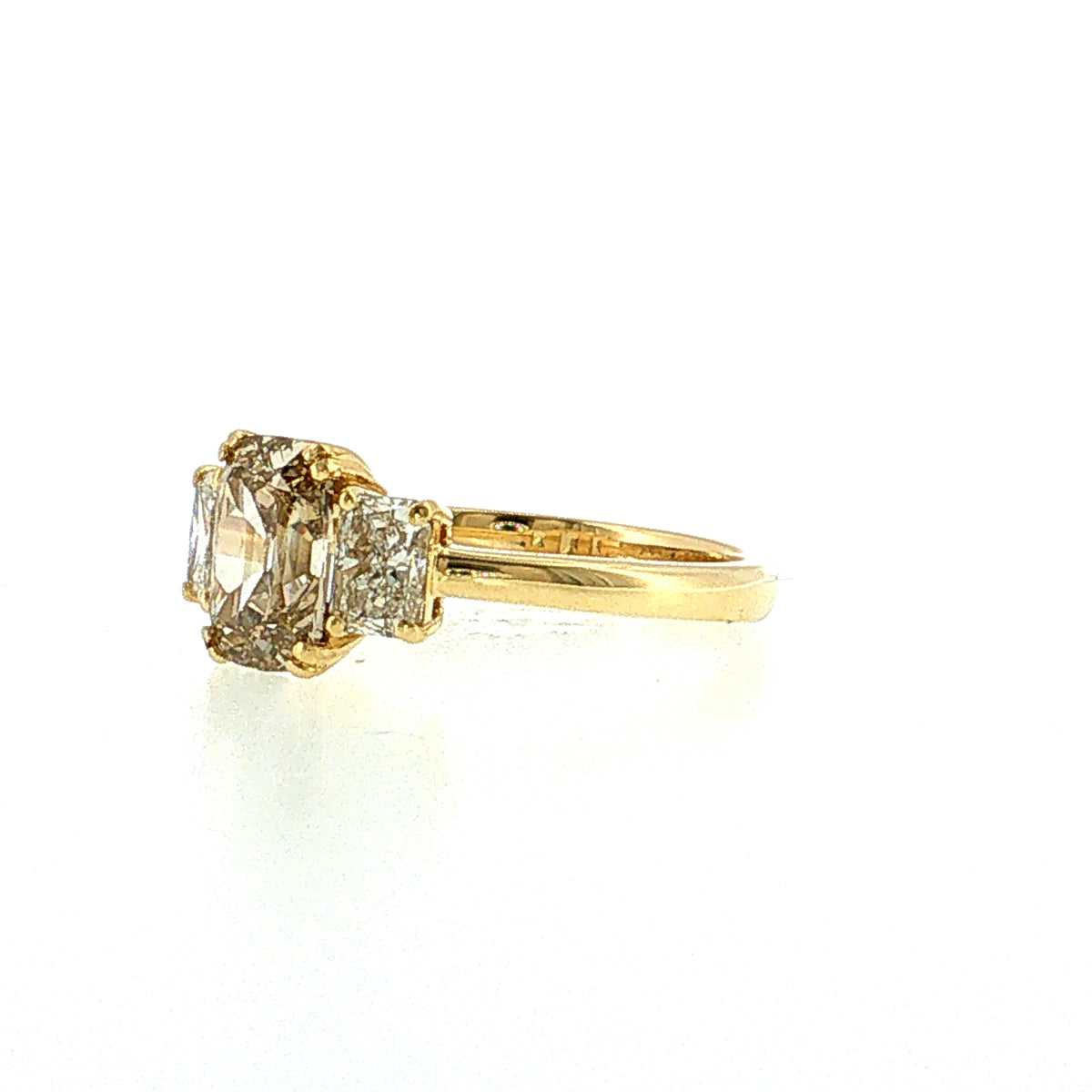1.22 Type IIA Fancy Brown-Yellow Diamond Engagement Ring 18k