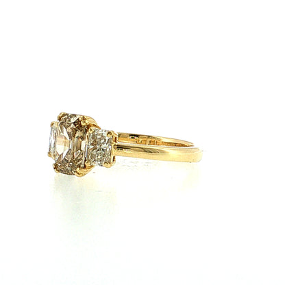 1.22 Type IIA Fancy Brown-Yellow Diamond Engagement Ring 18k
