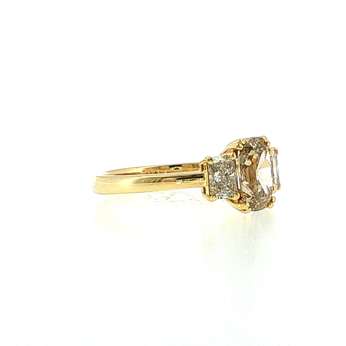 1.22 Type IIA Fancy Brown-Yellow Diamond Engagement Ring 18k