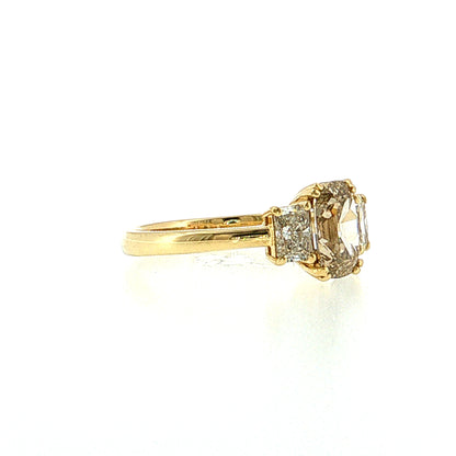 1.22 Type IIA Fancy Brown-Yellow Diamond Engagement Ring 18k