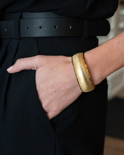 Segmented Line Statement Bracelet 18k Yellow Gold