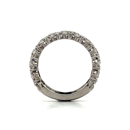 2.50 Pave Diamond Statement Ring in Platinum