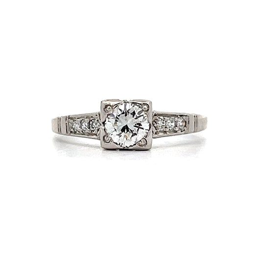 .46 Vintage Art Deco Transitional Diamond Engagement Ring