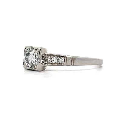 .46 Vintage Art Deco Transitional Diamond Engagement Ring