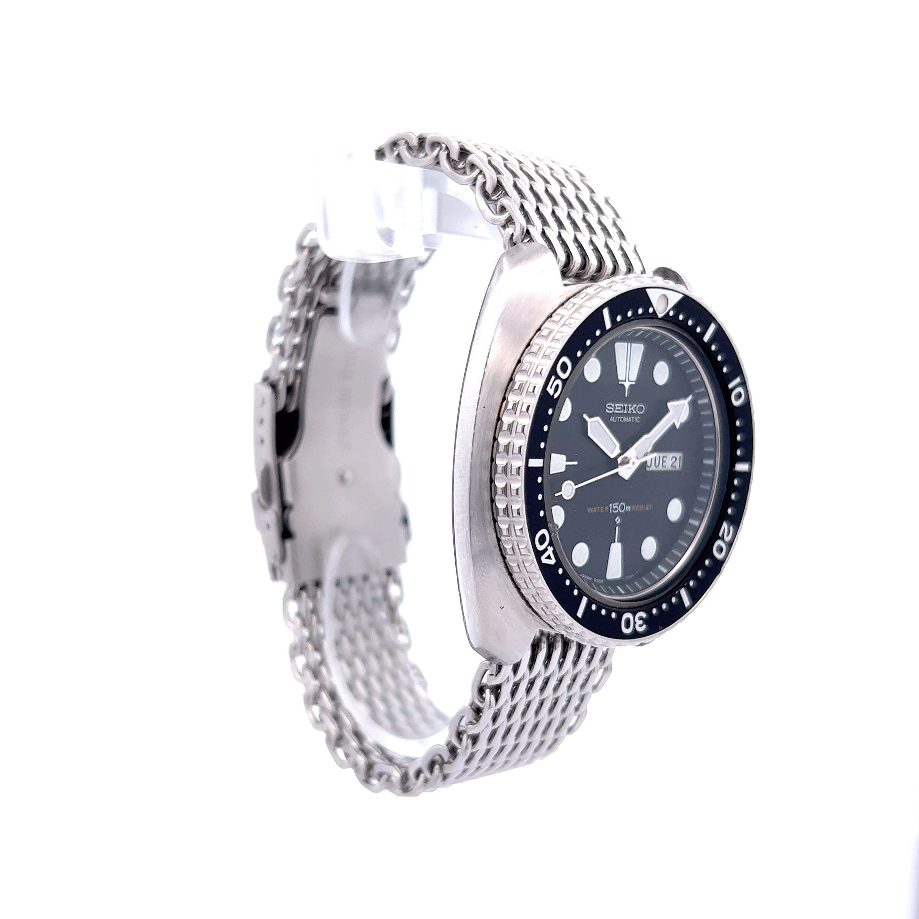 Seiko turtle mesh bracelet sales