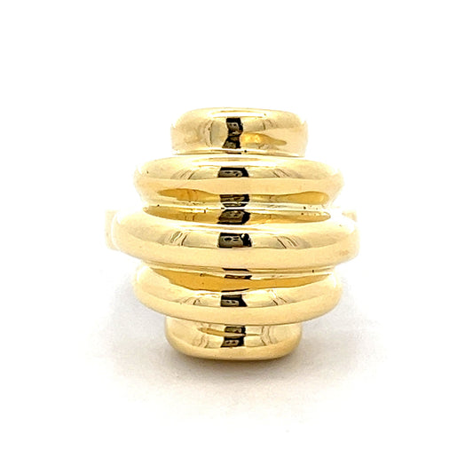 Beehive Cocktail Ring in 18k Yellow Gold