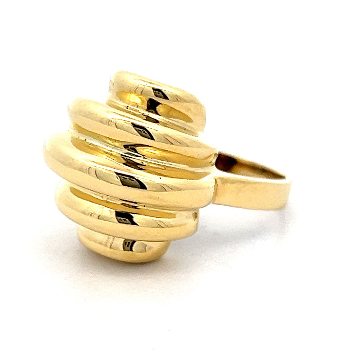 Beehive Cocktail Ring in 18k Yellow Gold